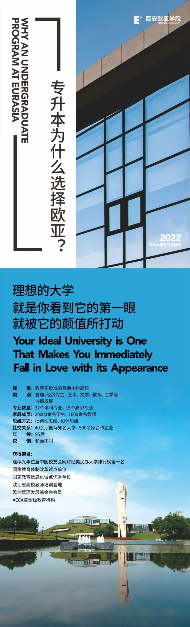 2022年西安欧亚学院专升本招生简章发布！